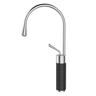 Wysoka bateria umywalkowa GABRO czarny/chrom  Invena