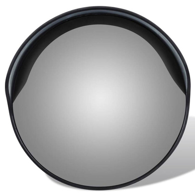 vidaXL Wypukłe lustro drogowe, 30 cm, czarne