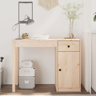 Biurko, 100x50x75 cm, lite drewno sosnowe