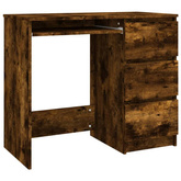vidaXL Biurko, przydymiony dąb, 90x45x76 cm, materiał drewnopochodny