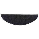 Maty na schody samoprzylepne 10 szt. 56x17x3 cm czarne półokrągłe