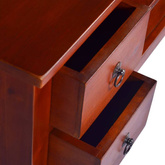 vidaXL Szafka pod TV, klasyczny brąz, 100x40x45 cm, drewno mahoniowe