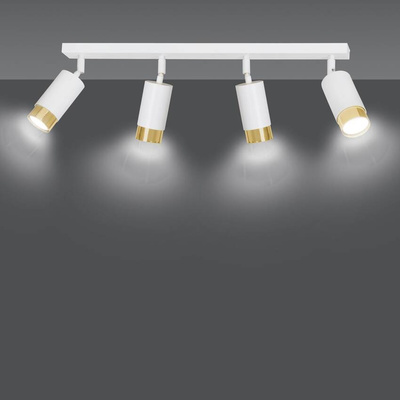 Lampa sufitowa  HIRO 4 WH/GOLD