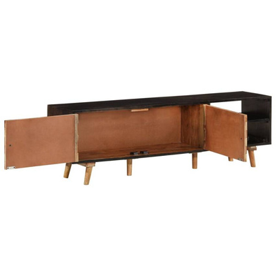 vidaXL Szafka pod TV, 140x30x45 cm, surowe drewno mango i akacjowe