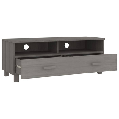 vidaXL Szafka pod TV HAMAR, jasnoszara, 106x40x40 cm, drewno sosnowe