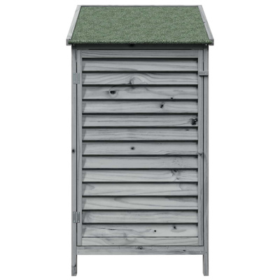 Shed ogrodowy Szary 59 x 56 x 113,5 cm Drewno Świerkowe