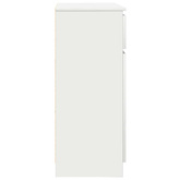Komoda z szufladą Biała 71x35x84 cm Drewno klejone