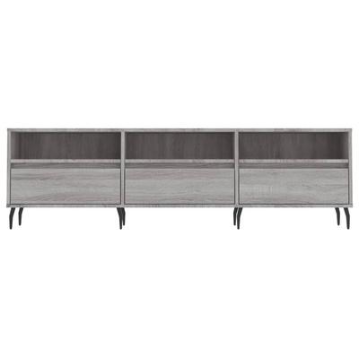 Szafka pod TV, szary dąb sonoma, 150x30x44,5 cm vidaXL