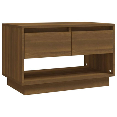 vidaXL Szafka pod TV, brązowy dąb 70x41x44 cm materiał drewnopochodny