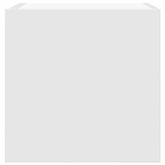 Wisząca szafka telewizyjna, biała, 30,5x30x30 cm