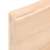 Blat stołu, 60x60x(2-6)cm, surowy, lity dąb naturalną krawędzią