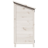 Shed ogrodowy Biały 59 x 56 x 113,5 cm Drewno Świerkowe