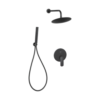 Zestaw podtynkowy z baterią podtynkową 2-funkcyjną Siros 012 czarny  Invena