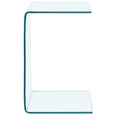 Stolik boczny, 40x40x60 cm, szkło hartowane