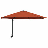 Parasolka ogrodowa terakota 248 x 248 x 148 cm Poliester i Stal