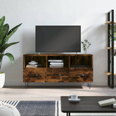 Szafka pod TV, przydymiony dąb, 102x36x50 cm vidaXL