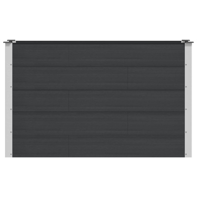 Podniesiona rabata ogrodowa Czarny 150 x 50 x 91 cm