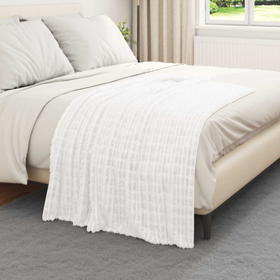 Koce narzutowe 6 pcs Biały 150 x 130 cm Polar