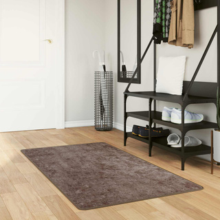 Chodnik dywanowy MARSA Szary 80 x 100 cm Poliester i PVC