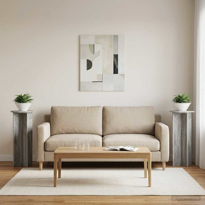 Stojak na rośliny 2 pcs Szary Sonoma ?40 x 100 cm