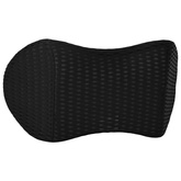Poduszka pod plecy Czarny Pianka z pamięcią 46 x 24 x 11 cm
