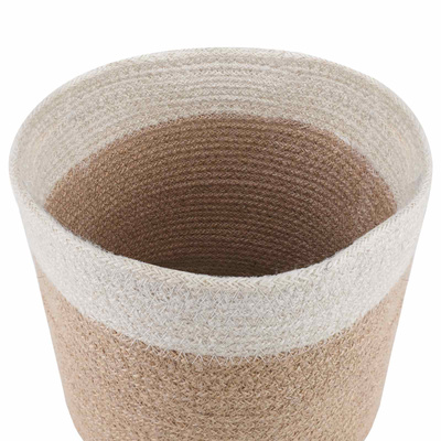Zestaw doniczek 2 pcs Naturalne i białe ? 21 x 21 cm
