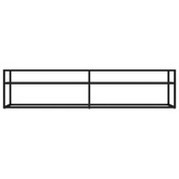 vidaXL Szafka pod TV, przezroczysta, 180x40x40,5 cm, hartowane szkło