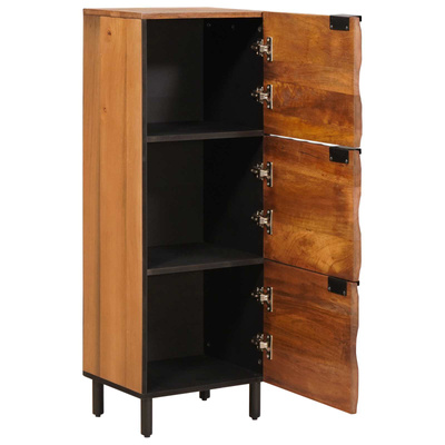 Highboard Wykończenie w kolorze brązowego akacji Drewno z mango