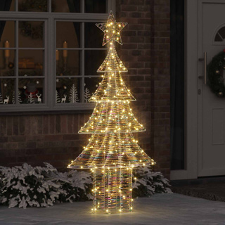 Choinka z 240 diodami LED Ciepła biel 181 cm PET