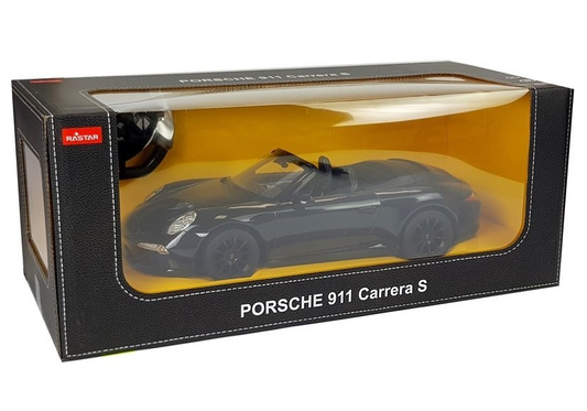 Auto Porsche 911 Carrera S Samochód Zdalnie Sterowane RC Rastar Czarny 1:12