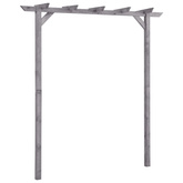 Pergola ogrodowa, szara, 200x40x205 cm, impregnowana sosna