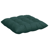 Poduszki na siedziska 4 pcs Ciemna zieleń 40 x 40 x 6 cm