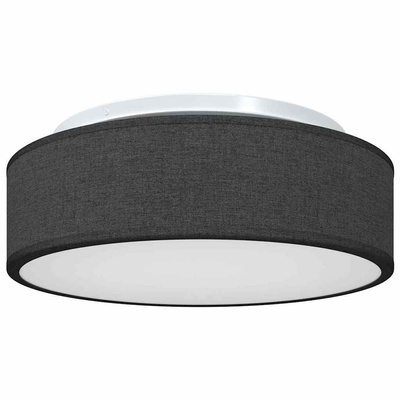 Lampa Sufitowa Z reflektorami Czarny 38 x 38 x 13,5 cm tkanina