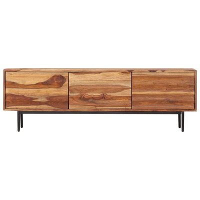 vidaXL Szafka pod TV, 140x30x45 cm, lite drewno sheesham