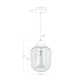 Lampa Wisząca Szklana ?22cm Abruzzo Niko