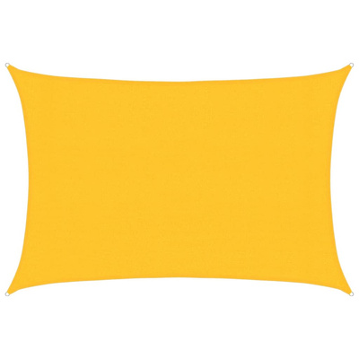 Żagiel przeciwsłoneczny, 160 g/m?, żółty, 3x5 m, HDPE