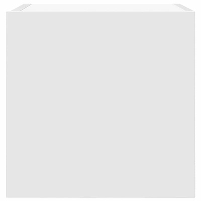 Wisząca szafka telewizyjna, biała, 30,5x30x30 cm