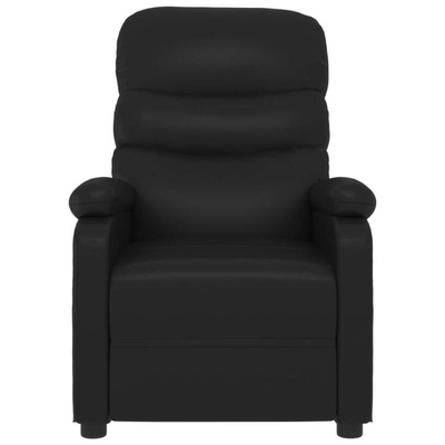 vidaXL Fotel masujący, czarny, sztuczna skóra model standard