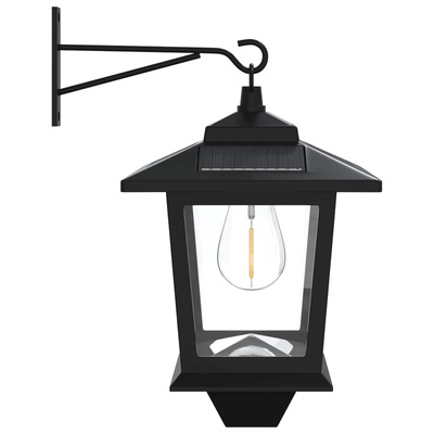 Lampa Montażowa na Ścianie 2 szt. Czarny 19 x 14 x 25 cm