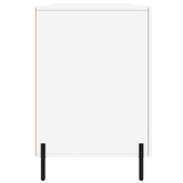 vidaXL Biurko białe z połyskiem, 140x50x75 cm, materiał drewnopochodny