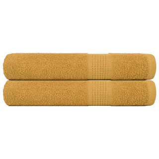 Ręczniki FROGN 2 szt. Złoty 100x200 cm 360 g/m?