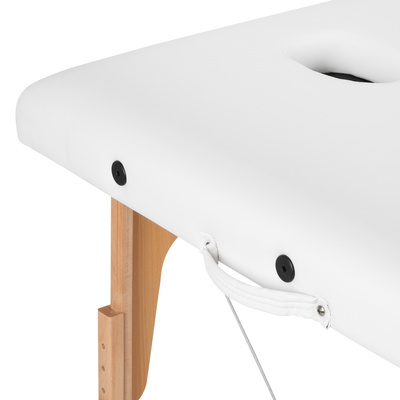 Stół składany do masażu drewniany Komfort Activ Fizjo Lux 3 segmentowy 190x70 BIAŁY 144004