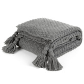 Koc Pled grafitowy 130x170