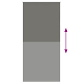 Roleta zaciemniająca szara 90x210 cm Szerokość tkaniny 85,7 cm