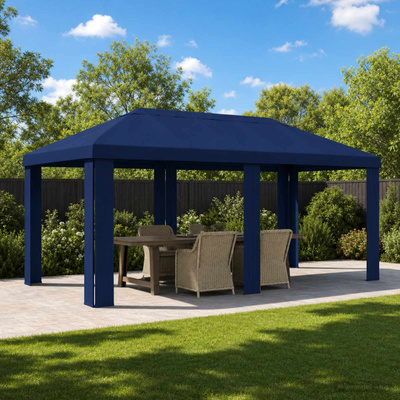 Pokrycie altany 6 x 3 m niebieski Poliester 190 gsm