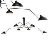 Lampa wisząca RAVEN MD21178-6 minimalistyczna oprawa w kolorze czarnym