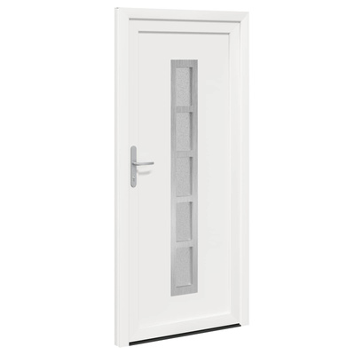 Drzwi Frontowe Biały 88 x 200 cm PVC