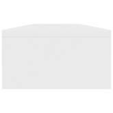 Podstawka na monitor, biała, 100x24x13 cm, materiał drewnopochodny