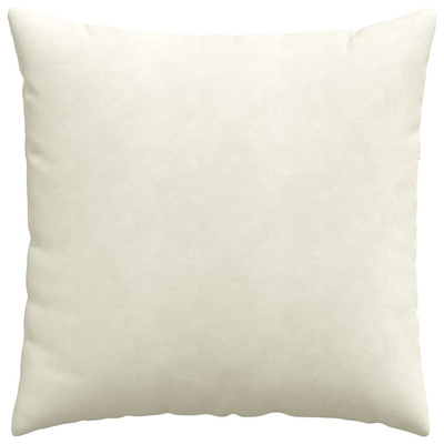 Poduszki na sofę 2 pcs Kremowy 60 x 60 cm Tkanina sztruksowa
