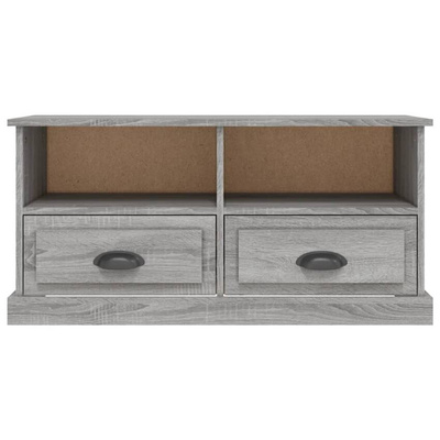 vidaXL Szafka pod TV, szary dąb sonoma, 93x35,5x45 cm